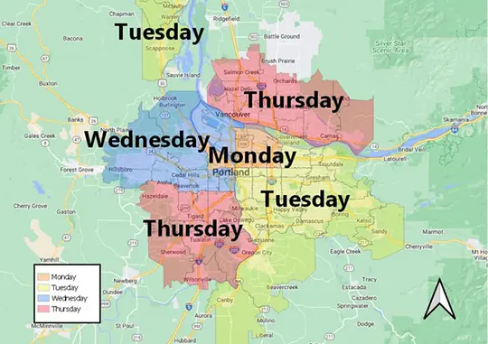 Organics to You Delivery Map